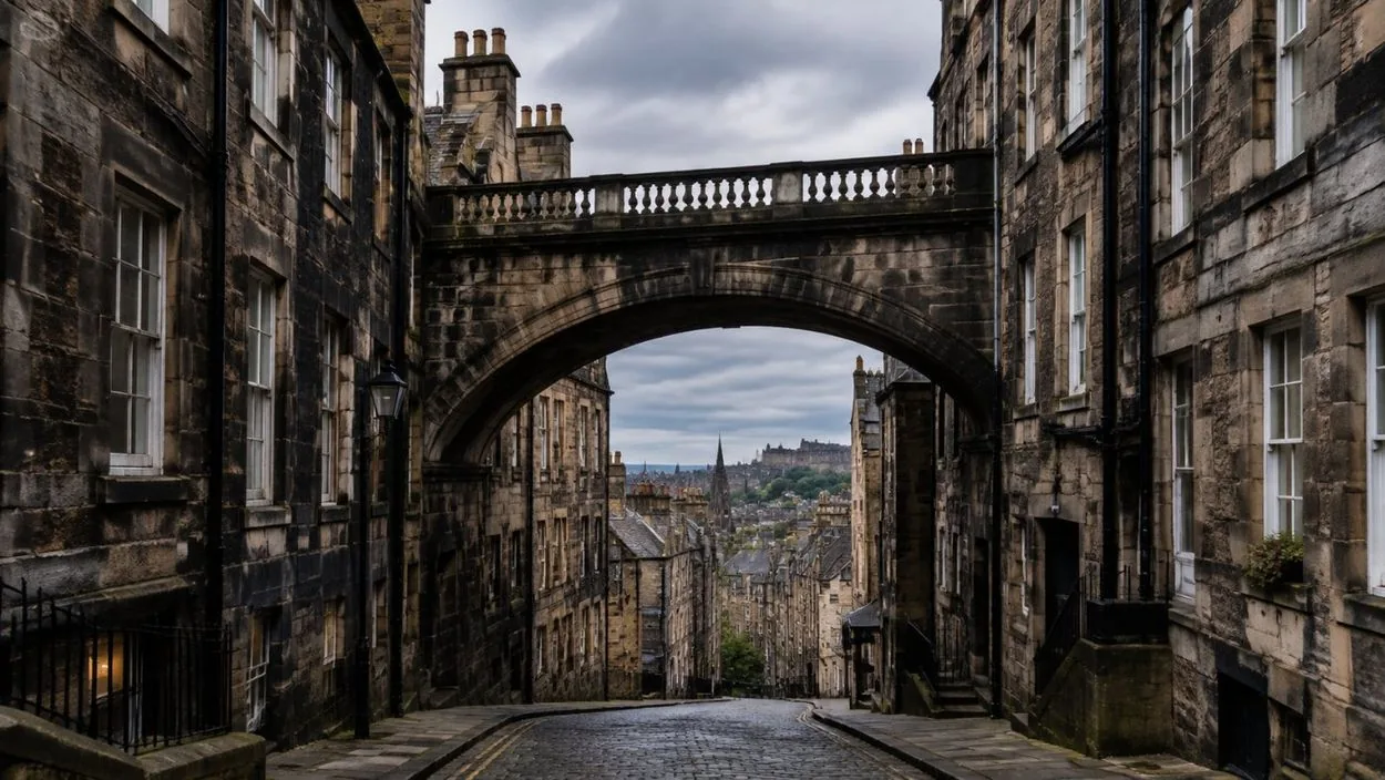The Cowgate arch, the only one of the 19 still visible